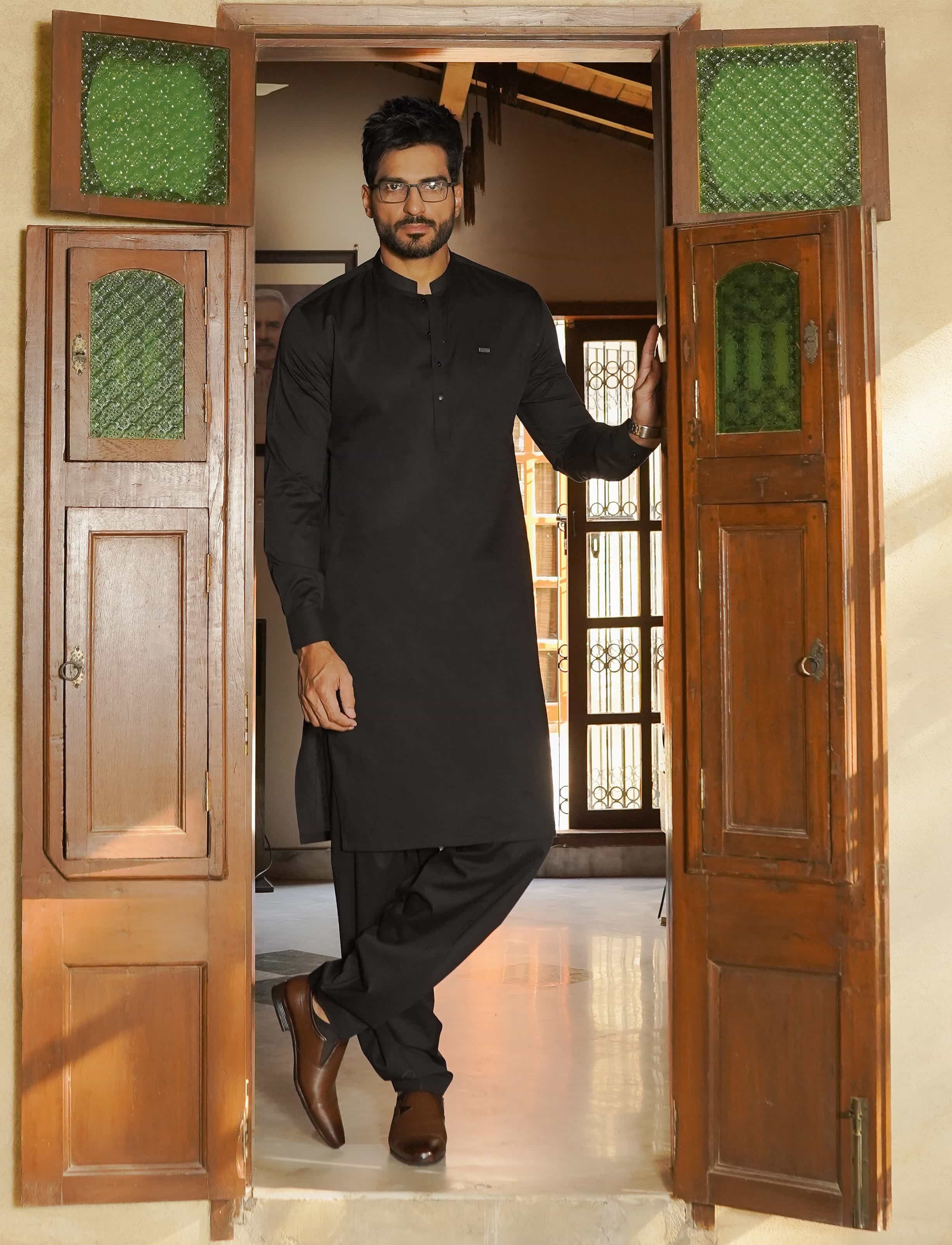 Black Classic Kameez Shalwar