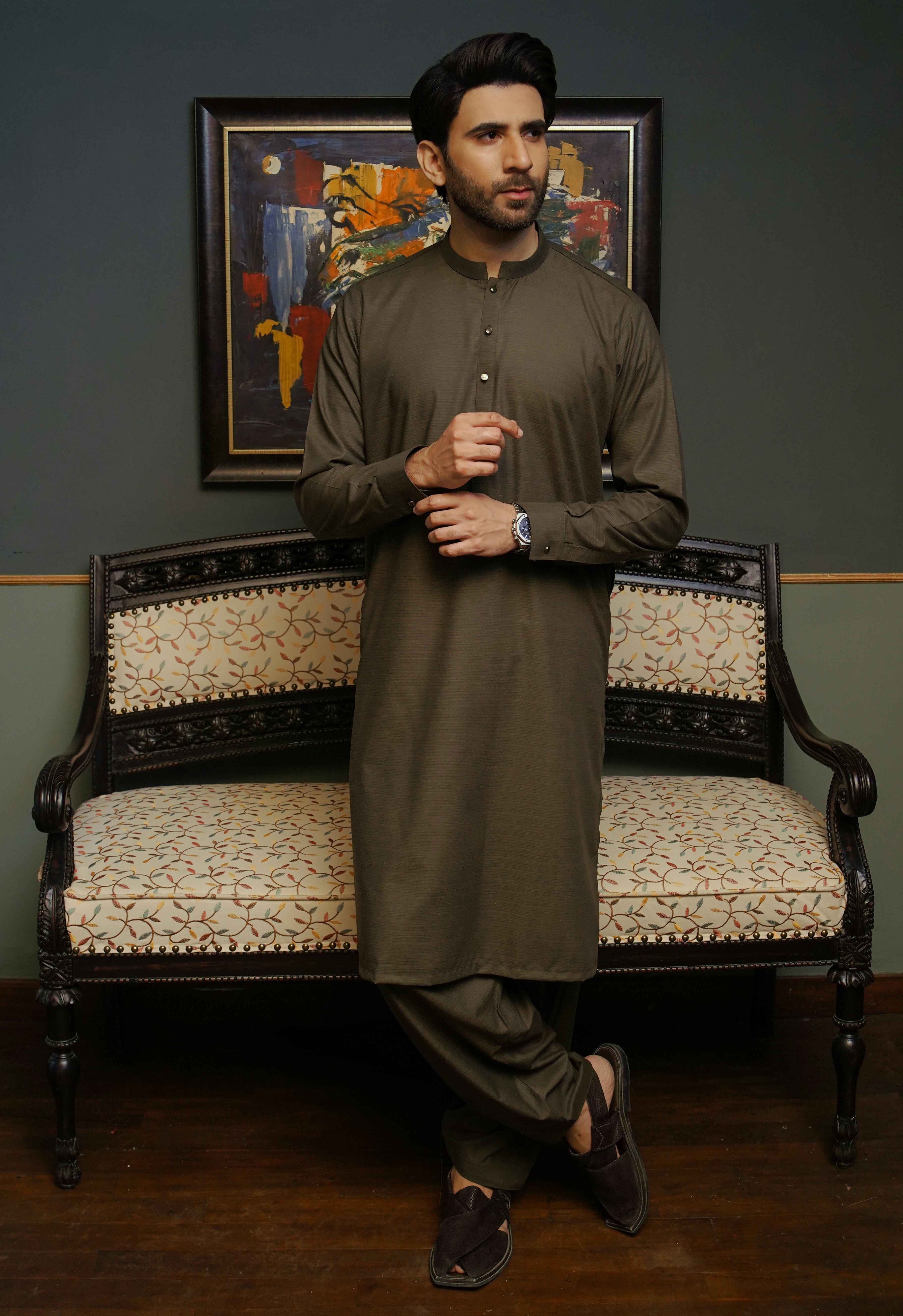 GREEN KAMEEZ SHALWAR