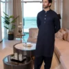 Navy Blue Kameez Shalwar