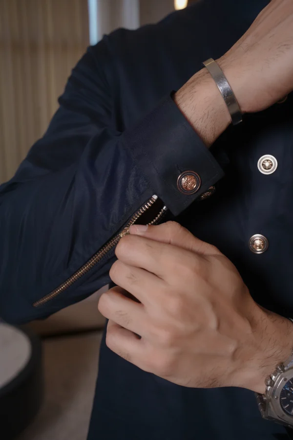 Navy Blue Kameez Shalwar