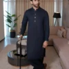 Navy Blue Kameez Shalwar