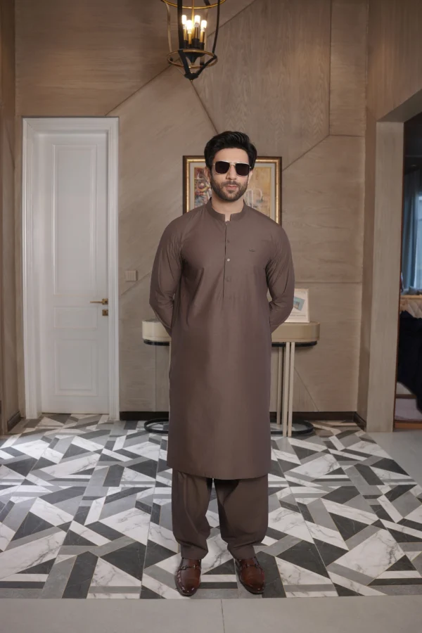 Brown Kameez Shalwar
