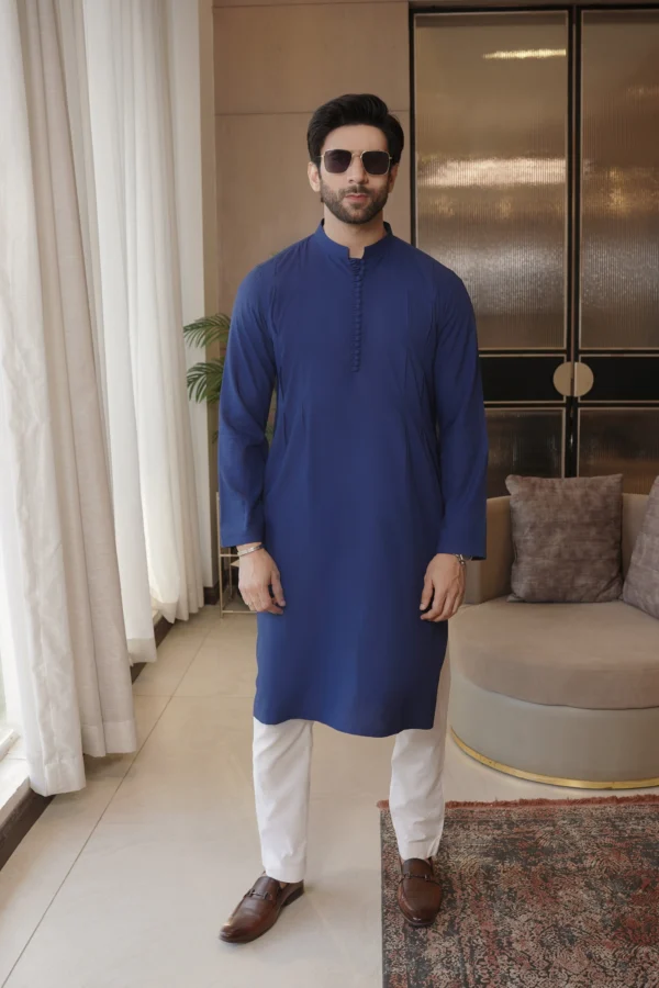 Blue Kurta For Men