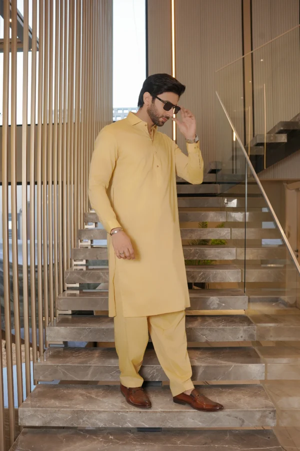 Beige Kameez Shalwar