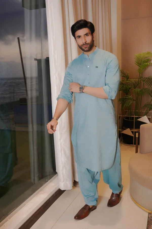 Blue Kameez Shalwar