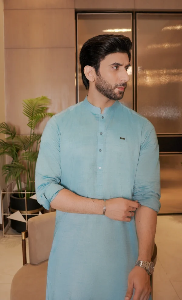 Light Blue Kameez Shalwar