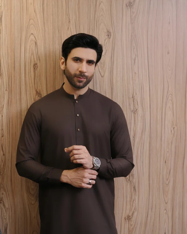 Brown Kameez Shalwar