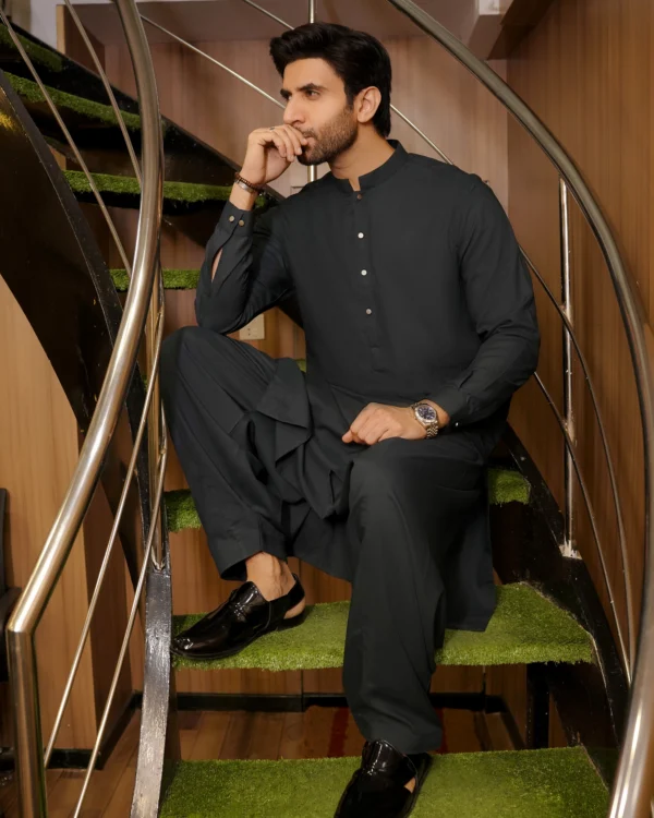 Emerald Green Kameez Shalwar