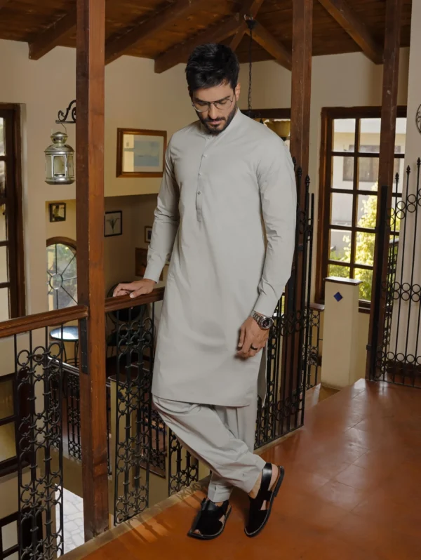 Gray Kameez Shalwar