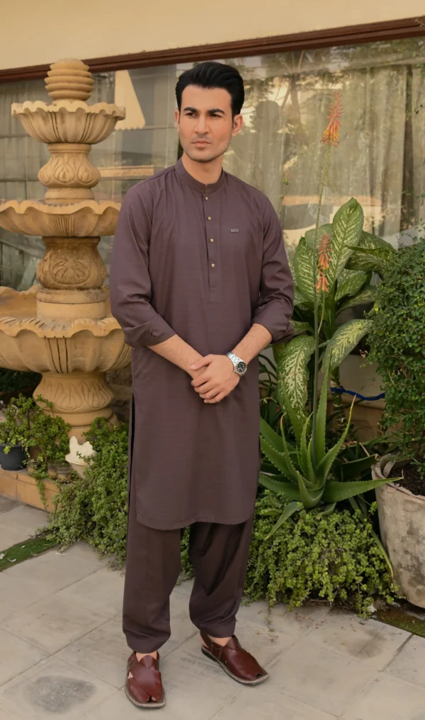 Purple Kameez Shalwar For Men