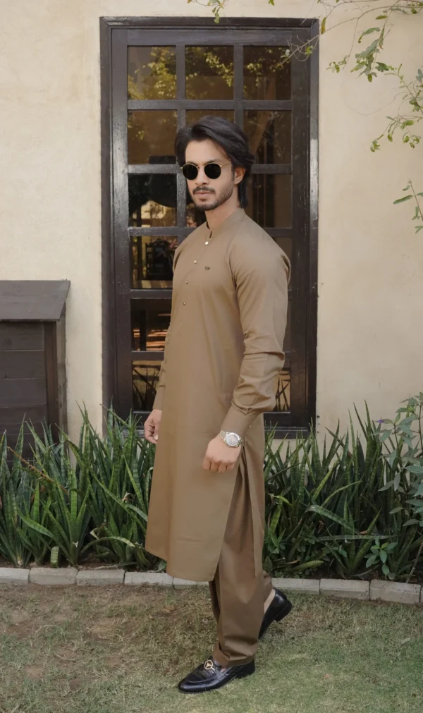 Brown Kameez Shalwar