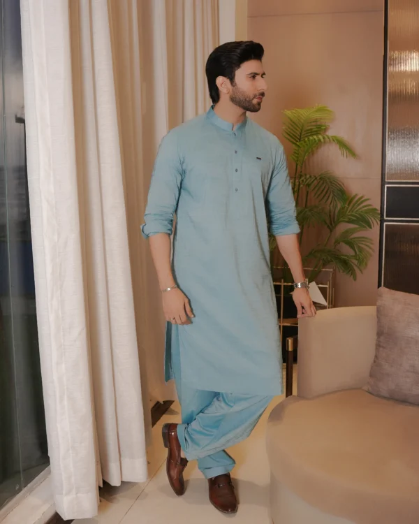 Blue Kameez Shalwar
