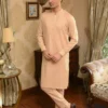 Beige Kurta Pajama For Men