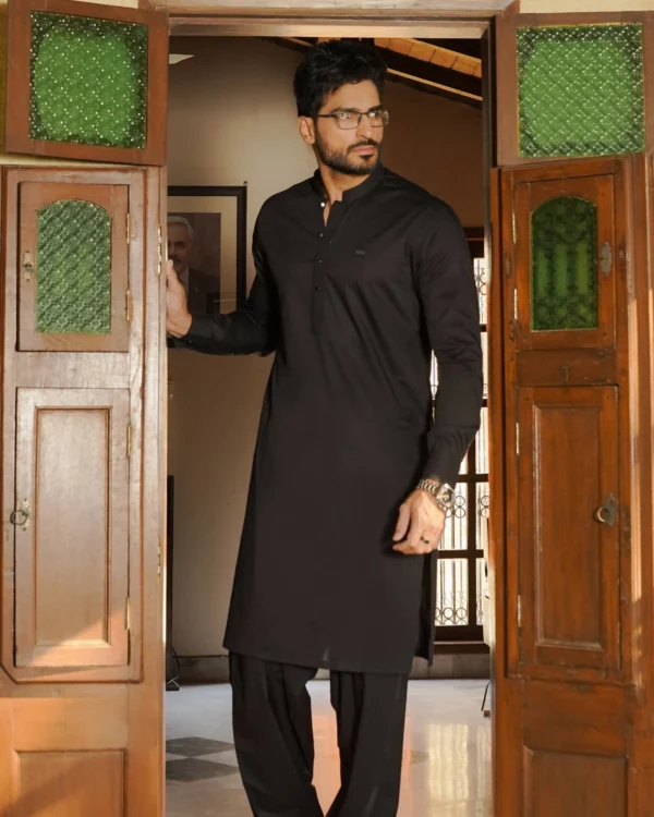 Black Kameez Shalwar For Men