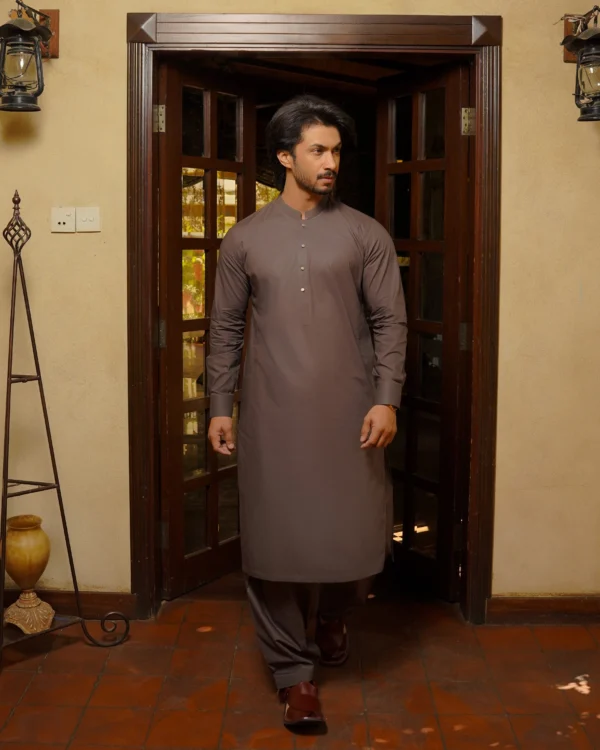 Brown Kameez Shalwar