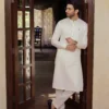 Cream Kurta Pajama For Men