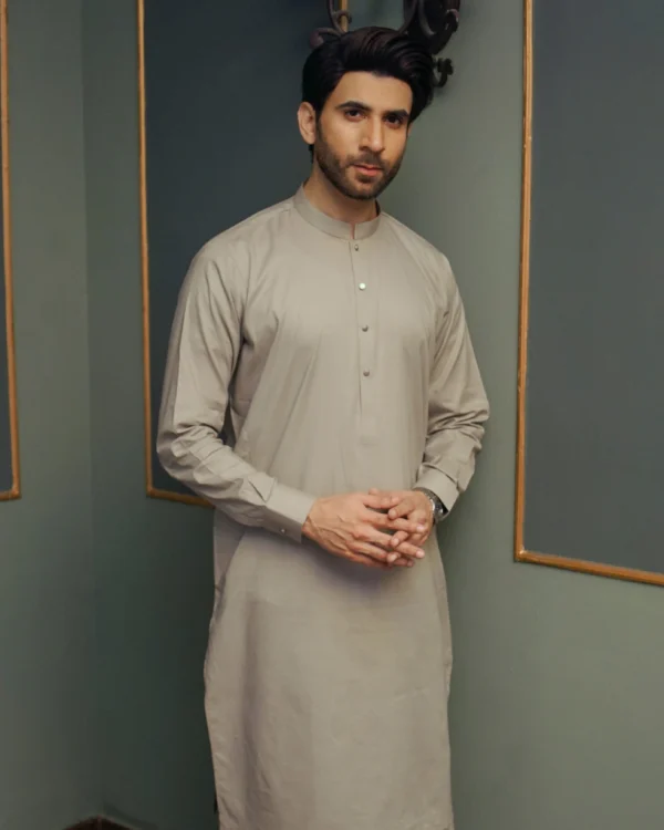 Gray Kameez Shalwar