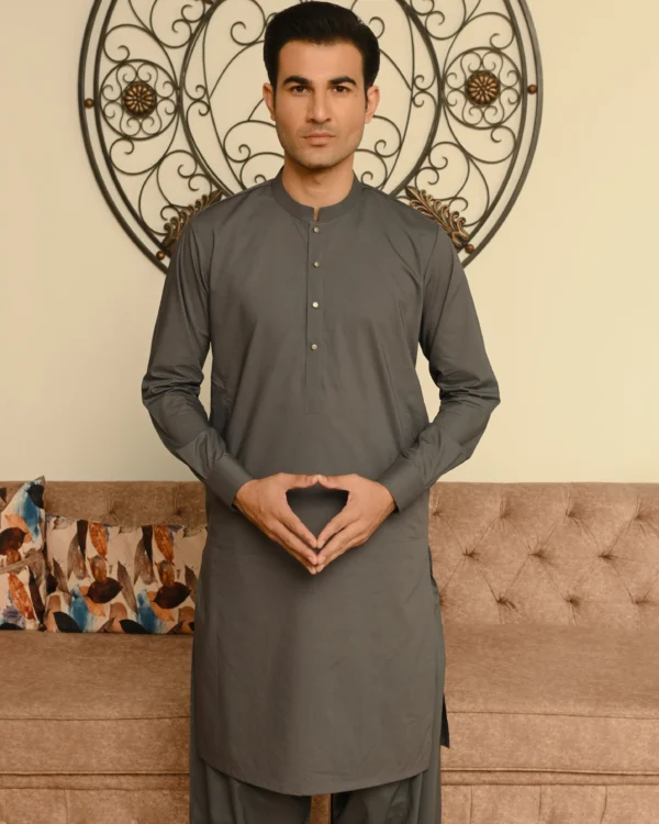 Gray Kameez Shalwar