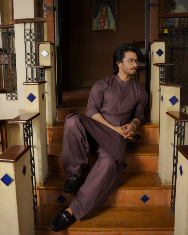 Purple Kameez Shalwar