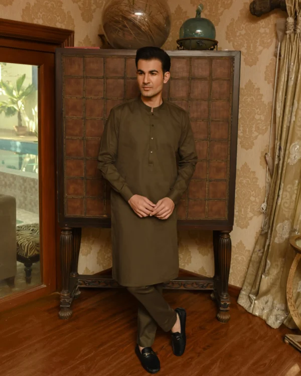Green Kurta Pajama For Boys