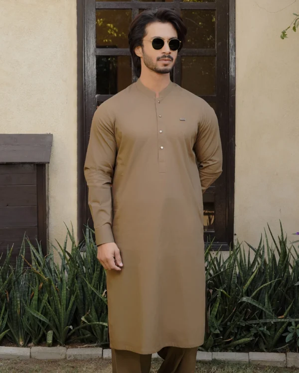 Brown Kameez Shalwar